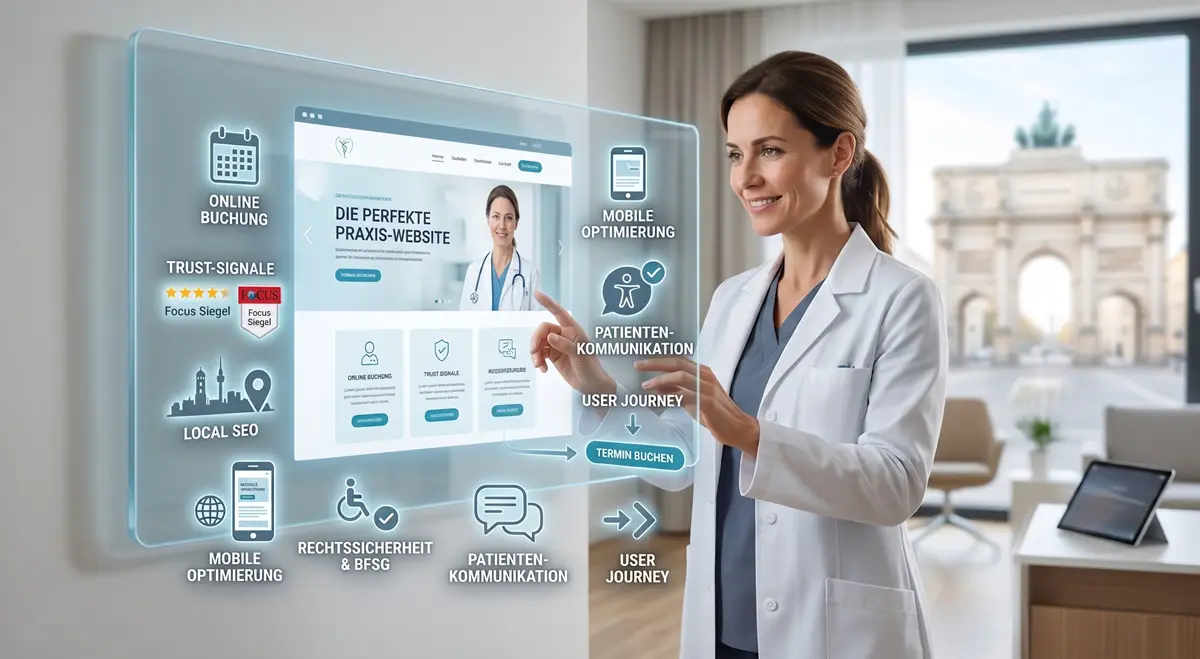 Die perfekte Praxis-Website: 7 Elemente, die Ärzte 2026 zwingend brauchen