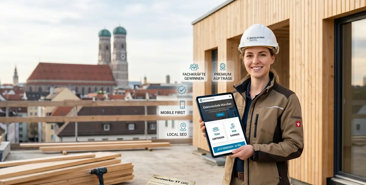 Handwerker Website 2026: Die digitale Lösung für Fachkräftemangel & Premium-Aufträge