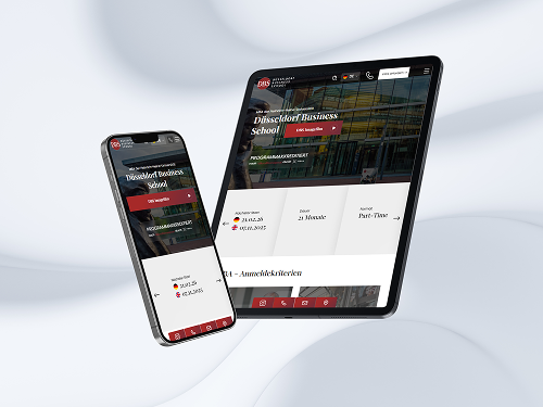 Düsseldorf Business School Webdesign Projekt