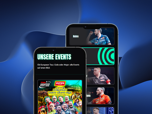 PDC Europe Webdesign Projekt